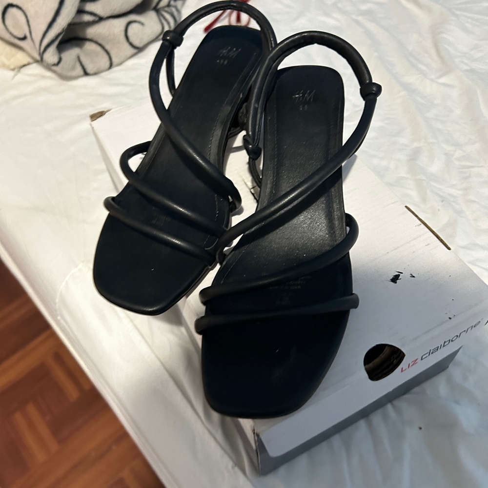 Black low heeled